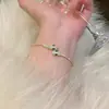 Pulsera de Serpiente Verde Pequeña Lujo Flash Diamante Forma de Serpiente Circonita Super Brillante Ajustable Personalizada Diseño de Nicho Pulsera de Gama Alta para Mujeres
