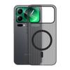 Funda Dura de PC Corrugada Adecuada para Xiaomi 17 Ultra, Funda Magnética para Teléfono, Cubierta Protectora Anti-Caídas Mate Ice Fog para Xiaomi 17 Pro