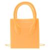 2026 Nova Bolsa Trendy Transfronteiriça com Rosto Sorridente Bolsa Quadrada Pequena Elegante Versátil Bolsa de Mão com Corrente Bolsa Transversal de Geléia para Mulheres