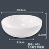 Vajilla de melamina de imitación porcelana personalizada, tazón simple nórdico para fideos blanco, vajilla de hotel, tazón de arroz engrosado resistente a caídas, tazón para sopa