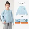 Pudding Haru Roupa de Outono Meninas Roupas Infantis Versátil Blusa Chegada Nova Outono 2026 Desenho Animado Infantil Suéter com Zíper Duplo