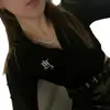Top Corto de Diseñador de Moda para Mujer con Cuello en V y Cuello Polo, Estilo Corto Elegante con Abdomen al Descubierto, Camiseta de Manga Larga Ajustada Bordada
