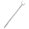 Barra para ropa horquilla telescópica para ropa de casa para coger ropa horquilla de barra para secar ropa horquilla de aluminio espacial percha para ropa horquilla barra para ropa