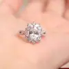 Nuevo Anillo de Boda de Lujo Anillo de Diamantes Anillo de Boda para Parejas Anillo de Vida Simple Moderno Ajustable Recomendar en Vivo