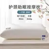 Massageador de coluna cervical, relaxador de pescoço, travesseiro de massagem, travesseiro com airbag, corretor de coluna cervical, travesseiro de tração para relaxamento de ombros e pescoço para uso doméstico