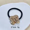 Bonita Coleta Alta~ Lazo para Coleta de Medio Círculo Estilo Coreano Francés, Cuerda Elástica para el Cabello Curva Estilo Francés Simple con Estampado de Leopardo