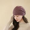 Gorra de Mujer Primavera y Otoño Gorra Fina que Muestra la Cara Gorra Pequeña de Punto Gorra para Quimioterapia Gorra para Cubrir la Cabeza de Personas de Mediana Edad y Mayores Transpirable Gorra de Luna para Mujer
