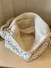 Bolso tote elegante estilo coreano con estampado de estrellas, nuevo y moderno 2026, bolso cruzado casual plisado para estudiantes, personalizado
