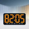 Reloj despertador electrónico con pantalla digital LED para niños, estudiantes, personas mayores, dormitorio, estudio, reloj de escritorio con brillo ajustable, venta al por mayor de relojes
