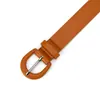 Cinturón delgado de color caramelo estilo coreano para mujer, versátil y moderno, adecuado para combinar con jeans y vestidos, cadena decorativa para la cintura, simple y de alta gama