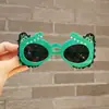 Óculos de Sol Infantis Crocodilo Desenho Animado Formato de Bebê Óculos de Sol para Fotografia Meninos e Meninas Exibição Moda Proteção UV