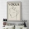 Pintura Colgante de Línea de Moda Abstracta Estilo Ins Normcore Decoración de Sala de Estar Pintura Póster Tocador Mural Tienda de Ropa