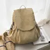 Mochila de mujer estilo crema, modelo nuevo 2026, simple y elegante, gran capacidad, diseño de nicho, versátil para ir al trabajo, bandolera