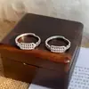 Moda nacional novo estilo chinês vazado Ruyi Ábaco anel de dinheiro estilo étnico clássico cálculo preciso fortuna anel de moeda de cobre