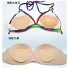 Almofada Auto-adesiva para Peito Triângulo Natação Fonte Termal Roupa de Banho Roupa Íntima Espessada Silicone Esponja Tapete Bikini Inserção Invisível