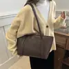 Bolsa Tejida de Gran Capacidad para Mujer 2025 Nuevo Retro Simple Bolso de Hombro/Axila Estilo Coreano Bolso Bandolera Bolso de Mano de Moda