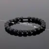 Pulsera Popular Transfronteriza Temu Xiyin Tk para Hombre Obsidiana Mate Poder Bajo Precio Modelo de Volumen Sin Empaque Individual