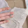 Colar de Concha Estrela do Mar Azul Curativo para Meninas 2026 Novo Item Quente Corrente de Clavícula Acessórios Longos de Puxar