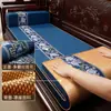 Cojín de sofá de secuoya, alfombrilla de asiento refrescante de doble cara para verano, estilo chino nuevo, adecuado tanto para invierno como para verano, base de sofá de madera maciza, antideslizante, hecho a medida