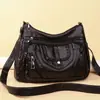 Nova Bolsa Transversal para Mulheres, Textura Macia, Estilo Elegante, Bolsa de Ombro Único da Moda, Grande Capacidade, Múltiplos Bolsos, Bolsa para Mãe de Meia-Idade