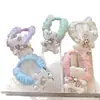 Estilo Coreano Dulces Diademas para el Cabello de Niñas Diademas Orejas de Conejo Lindas Gomas para el Cabello con Lazo Accesorios para el Cabello Femeninos Gomas Elásticas para Niñas Estudiantes