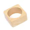 Anillo de Servilleta de Madera Simple Transfronterizo Anillo Decorativo de Servilleta para Restaurante Occidental Hebilla de Servilleta de Mesa para Hotel Anillo Hebilla para Servilleta de Papel