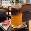 Estilo Ins Popular Copo de Suco Copo de Vidro para Milk Tea Copo para Bebida Copo para Bebida Copo para Cocktail Copo para Chá de Frutas