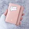 2025 Nueva Cartera Corta de Dibujos Animados Linda Plegable 70% de Descuento Broche Corazón Femenino Ranuras Múltiples para Tarjetas Billetera para Estudiantes