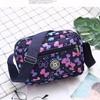 Bolsa de pano de flores Nova bolsa crossbody feminina Pano Oxford Bolsa de mãe de meia-idade e idosa Bolsa Bolsa de ombro multicamadas Bolsa de lona