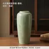 Vaso de cerâmica liso e reto de alta qualidade, estilo vintage de Jingdezhen, para arranjo de flores, adequado para decoração de sala de estar e mesa de jantar