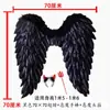 Alas de Ángel para Adultos de Halloween Accesorios Vestido de Diablo Negro Disfraz Alas de Plumas de Niña de las Flores Venta Directa de Fábrica