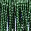 Contas redondas de vidro cristal de cor sólida de 4mm, imitação de contas de jade, produtos semiacabados com cerca de 40cm de comprimento, acessórios para miçangas, acessórios para joias