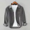 Camisa Casual de Textura Estilo Old Money para Primavera y Otoño, Nuevo Estilo Chino, Chaqueta Camisa Casual Retro de Moda Versátil para Hombre