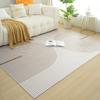 Alfombra Italiana Minimalista de Lujo Ligero, Alfombra de Sala de Estar de Color Sólido, Alfombra para Sofá y Mesa de Café Estilo Wabi-Sabi, Alfombra de Mesita de Noche para Dormitorio