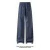 Otoño 2026 Nuevo Estilo Pantalones de Cuadros Blancos de Pierna Recta con Color de Contraste M-5XL HK26905-TeP22