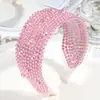Diadema Ancha de Perlas Barrocas de Industria Pesada Borde Amplio Diadema de Malla Transpirable de Lujo Ligero para Banquetes Accesorio para el Cabello con Dientes para Mujeres