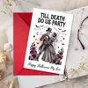 Compra directa transfronteriza de tarjetas de felicitación divertidas de Halloween para cementerio de fantasmas, tarjetas de regalo de invitación creativas y peculiares