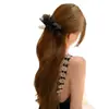 Elegante Presilha de Cabelo Borboleta Estilo Coreano com Laço de Renda para Coque ou Meio Preso