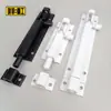 Perno de aluminio al por mayor Perno de puerta engrosado Hebilla de puerta Pestillo de puerta Perno abierto Negro Blanco Puerta de madera Antirrobo Sin perforación Enchufe izquierdo y derecho