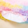 Venta al por mayor transfronteriza traje de cuatro piezas para niña bebé de Pascua: suéter de malla de manga corta, falda, diadema, calcetines, directo de fábrica
