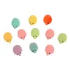 Ornatos fofos luminosos 3D de ouriço animal para paisagem em miniatura DIY, pingentes, acessórios infantis, itens decorativos, atacado