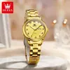 Dropshipping Oris Novo Movimento Importado Pulseira de Aço Digital À Prova d'Água Luminoso Moda Idosos Quartzo Relógio Feminino