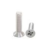 Tornillo de cabeza avellanada cruzada de acero inoxidable 304 de fábrica GB819, tornillo de máquina plano, tornillo de cabeza plana