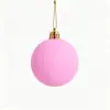 Natal Transfronteiriço Nova Cor Sólida Multicolor Opcional Bola Aveludada Christmas Decoração de Árvore de Natal Pingente Decoração de Janela
