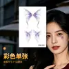 Adesivo Tatuagem Glitter Borboleta Estética Longa Duração Impermeável Brilho Refletivo para Canto do Rosto Canto do Olho para Maquiagem de Performance de Palco para Meninas