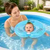 Anillo Doble Inflable Espeso para Cuello de Bebé/Anillo para Cuello de Natación para Recién Nacidos de PVC con Asa/Seguridad Antivuelco/Antiahogo