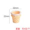 Mini cono de helado de resina de simulación YQT, accesorios para casa de muñecas, tienda de postres, escena en miniatura, adornos de comida para jugar