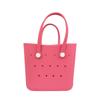 Bolsa Pequeña Eva Nueva Simple Transfronteriza Bolso Cuadrado Pequeño de Moda Bolso Cruzado para Niños Bolsa para Bento con Agujero Pequeño
