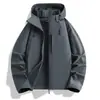 Chaqueta de Concha de Una Sola Capa Nueva 2026 para Hombres y Mujeres, Chaqueta con Capucha Ropa Exterior, Estilo Casual para Exteriores, Ropa Impermeable a Prueba de Viento para Montañismo