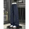 Otoño Otoño versión estrecha pantalones deportivos casuales funcionales estilo hombres y mujeres tendencia de alta calle americana pierna recta cleanfit pantalones largos